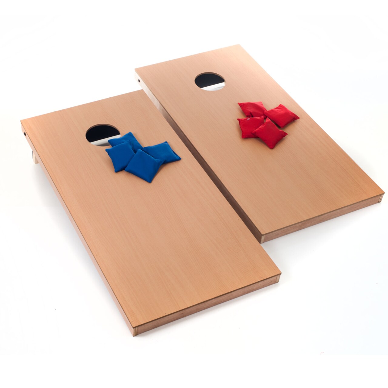 Trademark Games Cornhole Set With 2 Wooden Boards And 8 Bean Bags Regulation Size